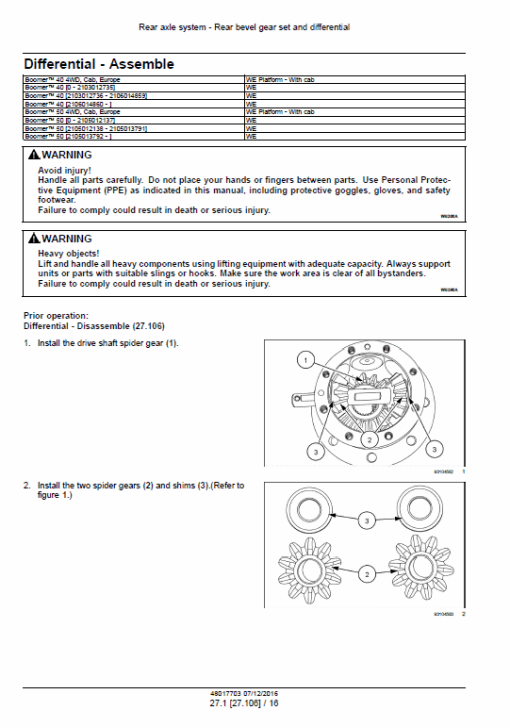 New Holland Boomer 40 CAB, ROPS and 50 CAB, ROPS Tractor Service Manual - Image 4