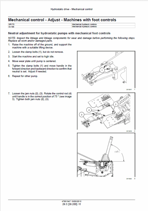 Case SR175, SV185 SkidSteer Service Manual - Image 3