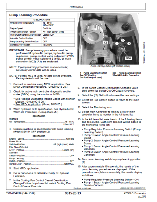 John Deere 470GLC Excavator Repair Technical Manual (SN. D473001-) - Image 5