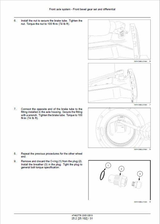 Case 521F Wheel Loader Service Manual - Image 4