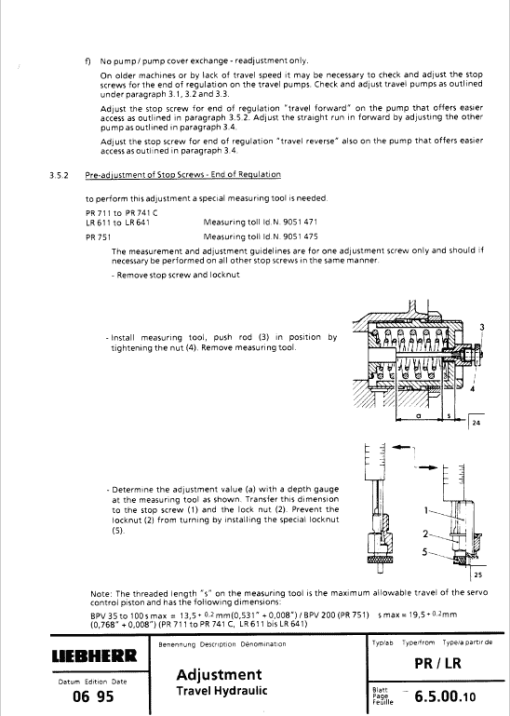 Liebherr LR 611, LR 621, LR 631, LR 641 Crawler Dozer Service Manual - Image 3