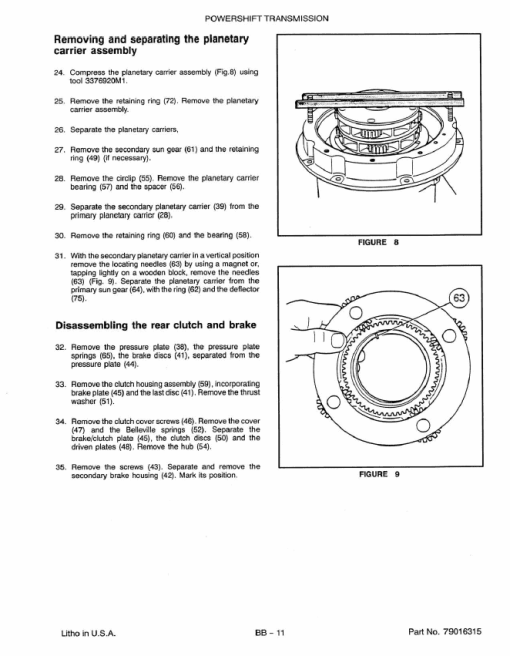 AGCO Allis 9435, 9455 Tractors Repair Service Manual - Image 3