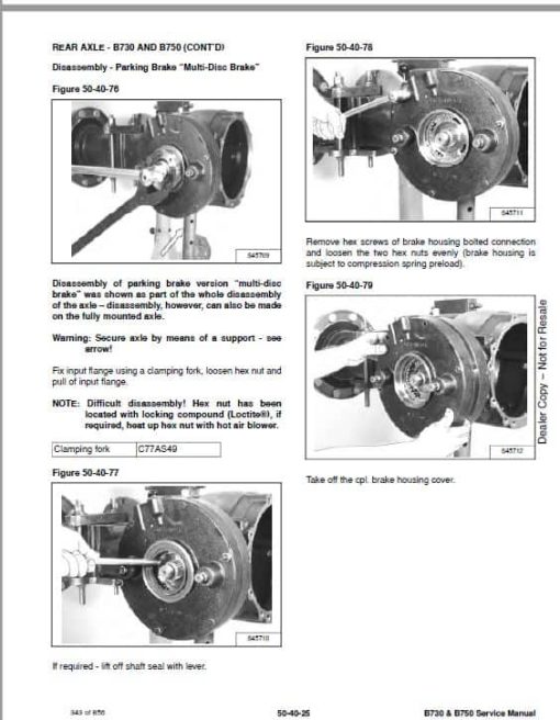 Bobcat B730, B750 Loader Service Repair Manual - Image 3