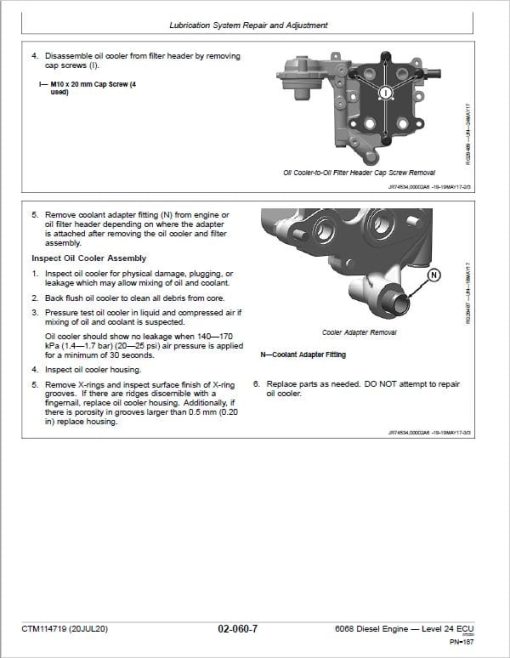 John Deere 6068 Diesel Engine Level 24 ECU Component Technical Manual (CTM114719) - Image 3