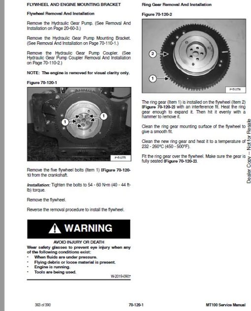 Bobcat MT100 Mini Track Loader Service Repair Manual - Image 3