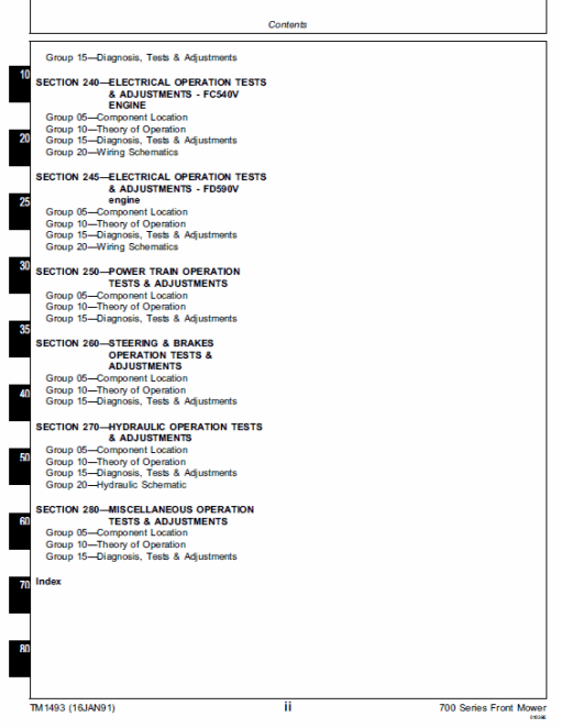 John Deere F710, F725 Front Mower Repair Technical Manual (TM1493) - Image 4