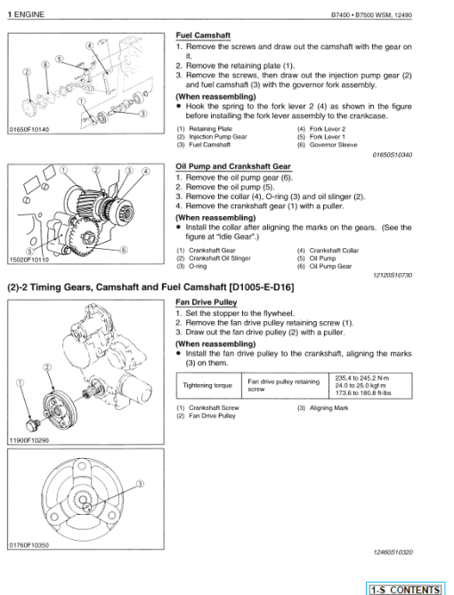 Kubota B7400, B7500 Tractor Workshop Service Manual - Image 3