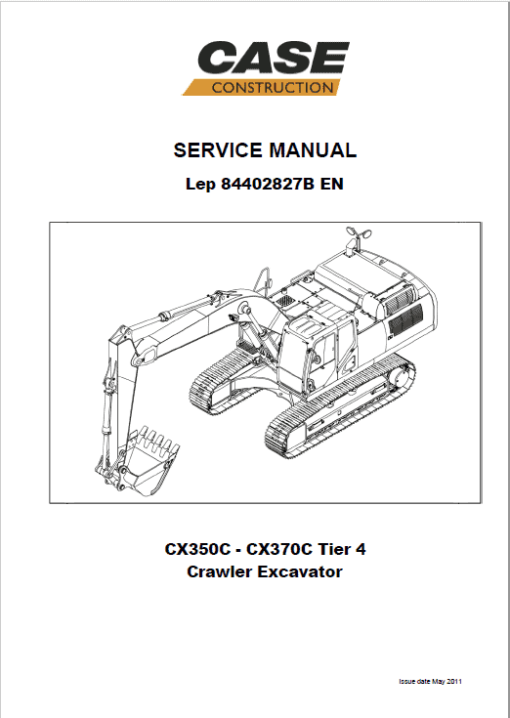 Case CX350C, CX370C, CX380C Excavator Service Manual - Image 3