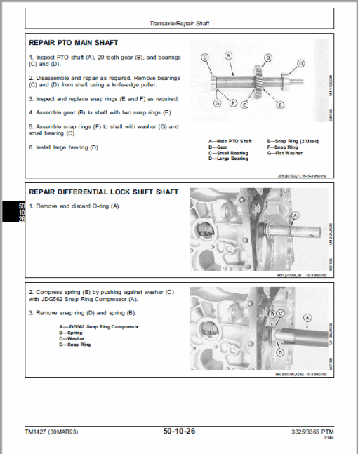 John Deere 3325, 3365 Mower Repair Technical Manual (TM1427) - Image 4