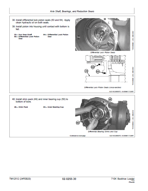 John Deere 710K Backhoe Loader Repair Technical Manual (S.N after D219607 - ) - Image 3