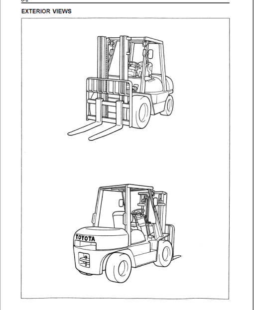 Toyota 6FGU33, 6FGU35, 6FGU40, 6FGU45, 6FGAU50 Forklift Repair Manual - Image 3