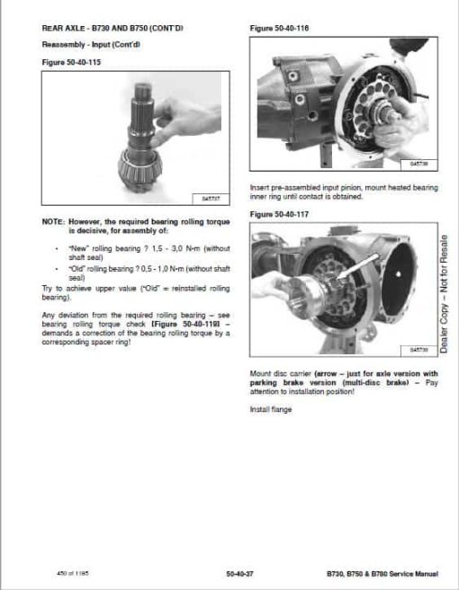 Bobcat B730, B750, B780 Loader Service Repair Manual - Image 3