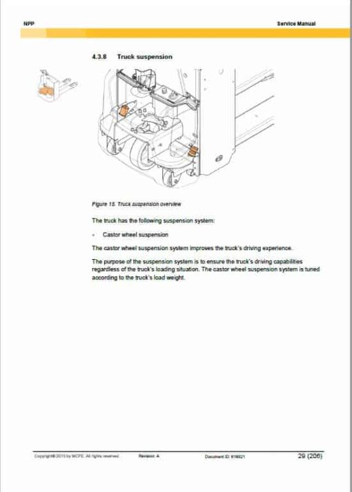 CAT NPP16N2, NPP18N2, NPP20N2, NPP20N2E Stacker Service Manual - Image 3