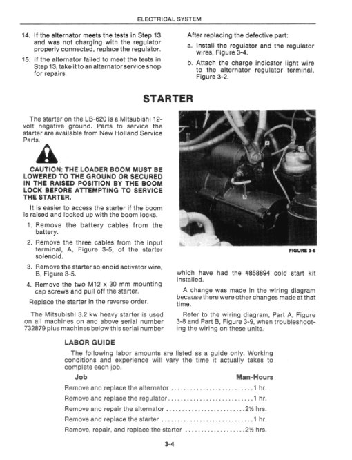 New Holland LB620 Backhoe Loader Service Manual - Image 3