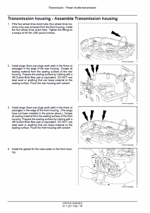 New Holland U80C Tractor Backhoe Service Manual - Image 3