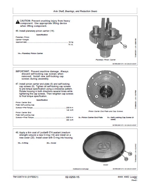 John Deere 444K 4WD Loader Technical Manual (SN. After F670308) - Image 3