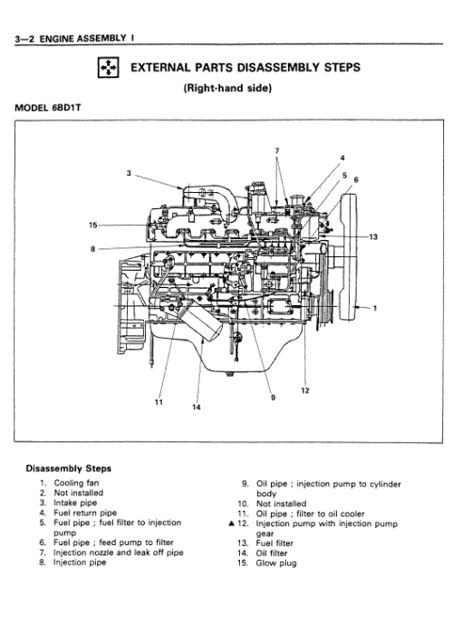 Isuzu 4BB1, 4BD1, 4BD1T Engine Workshop Service Manual - Image 4