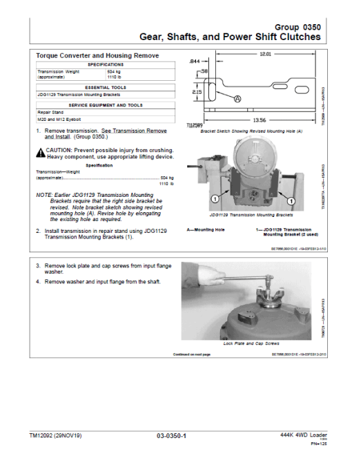 John Deere 444K 4WD Loader Engine 4045HDW54 T3 Technical Manual (SN. 642101 - 670307) - Image 5