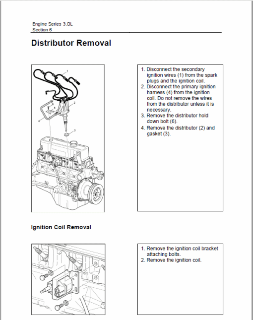 OM Pimespo Engine 3.0L For Forklift Trucks Repair Rules Manual - Image 3