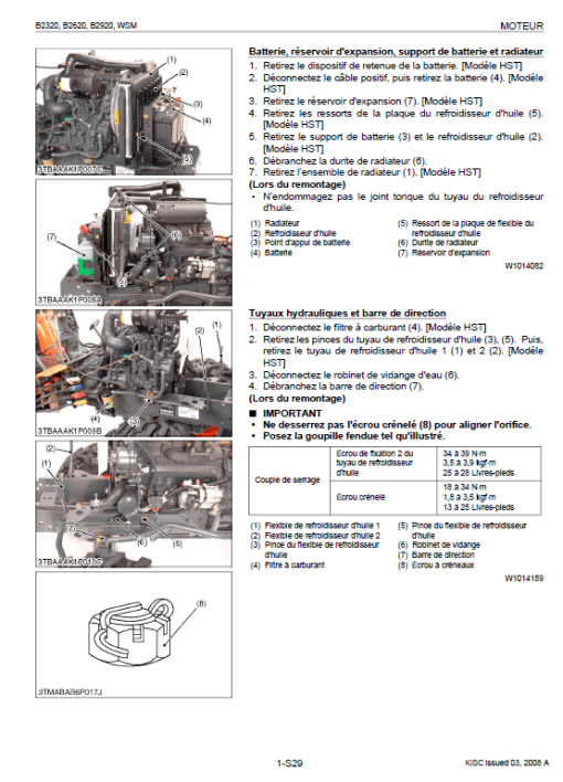 Kubota B2320, B2620, B2920 Tractor Workshop Service Manual - Image 5