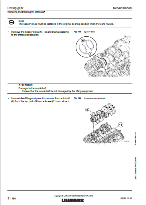 Liebherr D9508 A7-03 Engine Service Manual - Image 3