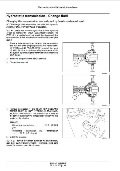 New Holland Workmaster 25 Tractor Repair Service Manual - Image 4