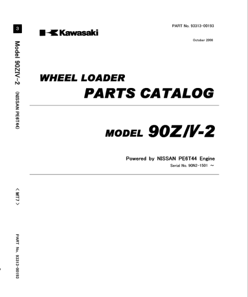 Kawasaki 90ZIV-2 Wheel Loader Repair Service Manual - Image 5