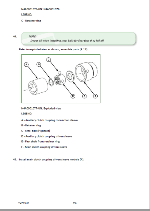 John Deere 500, 504, B550, B554 Tractors Repair Technical Manual - Image 3