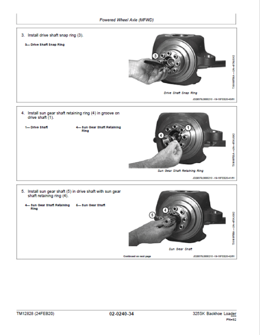 John Deere 325K Backhoe Loader Repair Technical Manual (S.N after C235589 - ) - Image 3