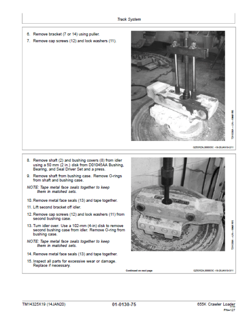 John Deere 655K Crawler Loader Repair Technical Manual (S.N after F339207 - ) - Image 3