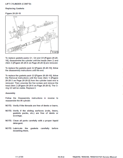 Bobcat TR40250 EVO, TR50190 EVO, TR50210 EVO versaHandler Telescopic Service Repair Manual - Image 3