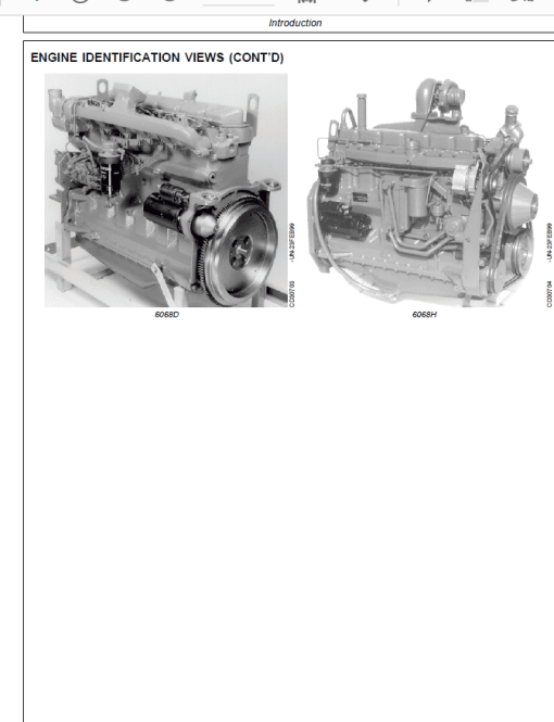 John Deere 3029, 4039, 4045, 6059, 6068 Engines Saran Repair Manual ( SN before - 499999CD) - Image 3