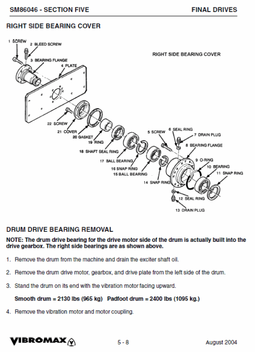 JCB Vibromax VM46 Single Drum Roller Service Manual - Image 5