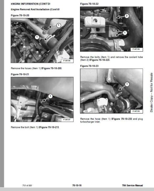 Bobcat T64 Compact Track Loader Service Repair Manual - Image 3