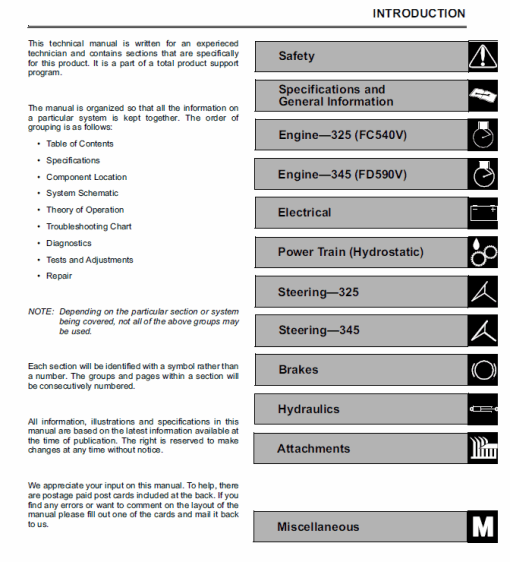 John Deere 325, 335 and 345 Lawn Garden Tractors Technical Manual (TM1760) - Image 4