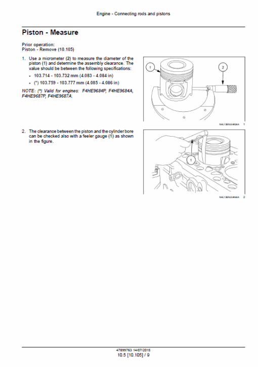 NEF Four Cylinder Mechanical Tier 2 and Stage II Engine Manual - Image 3