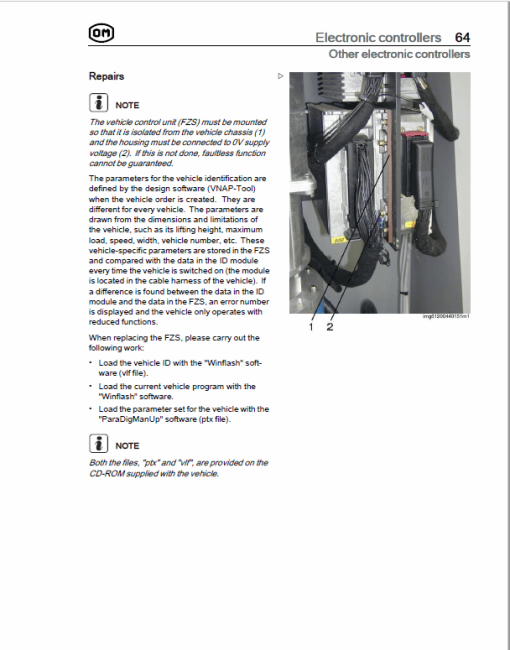 OM Pimespo XNA ac - Generation 3 80v Side Loader Workshop Repair Manual - Image 3