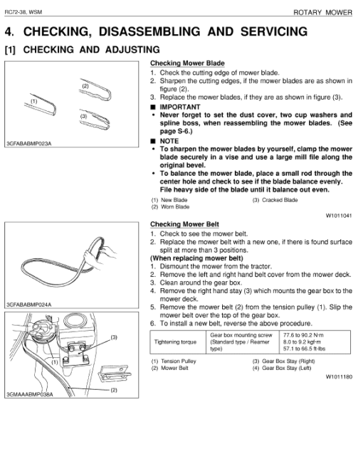 Kubota RC72-38 Rotary Mower Workshop Manual - Image 3