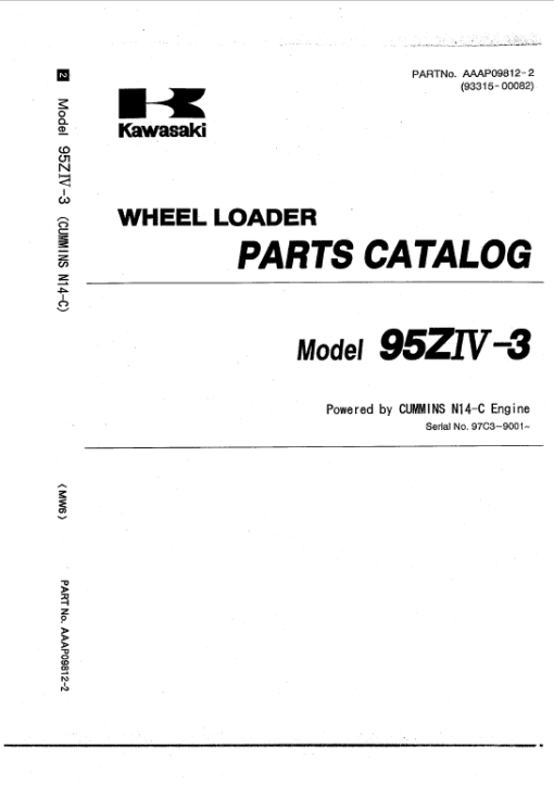 Kawasaki 95ZIV-3 Wheel Loader Repair Service Manual - Image 3