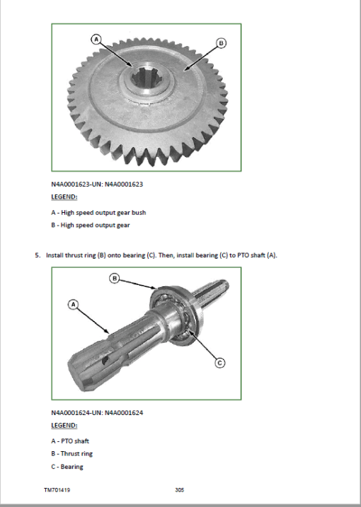 John Deere 350, 354, 4035B, 400, 404, 450, 454, 480, 484 Tractors Repair Manual - Image 3