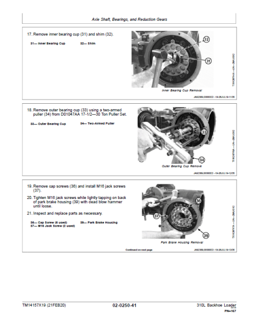 John Deere 310L Backhoe Loader Repair Technical Manual (S.N after C000001 & D000001 - ) - Image 3