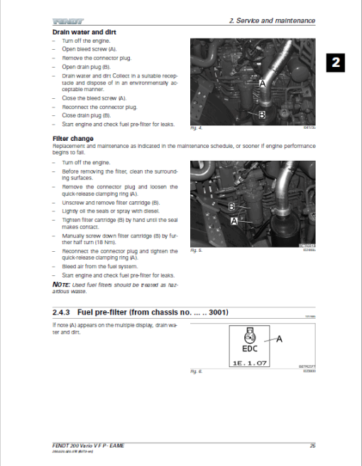 Fendt 207, 208, 209, 210, 211 Vario VFP Tractors Workshop Repair Manual - Image 3