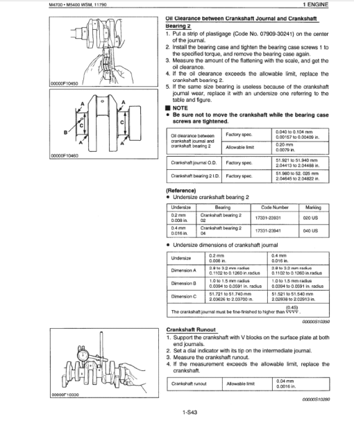 Kubota M4700, M5400 Tractor Workshop Service Repair Manual - Image 3