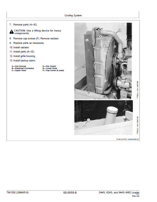 John Deere 544G, 544G LL, 544G  TC, 624G, 644G Loader Technical Manual - Image 3