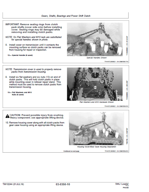 John Deere 544J Loader Repair Technical Manual (SN. after 611800) - Image 3