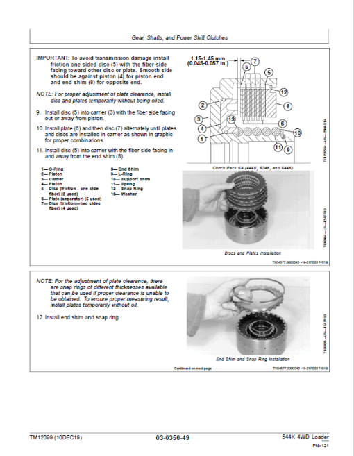 John Deere 544K 4WD Loader Technical Manual (SN. after E642665) - Image 3