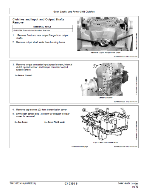 John Deere 544K 4WD Loader Technical Manual (SN. D670308 - D677548) - Image 3