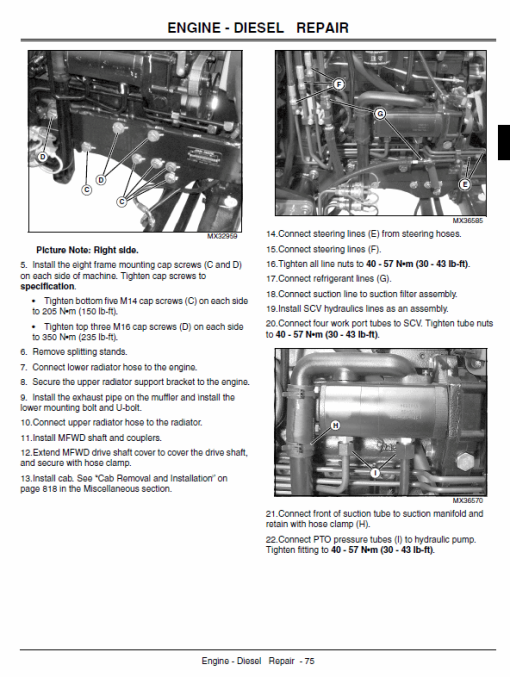 John Deere 4120, 4320, 4520, 4720 Compact Utility Tractor Technical Manual (With Cab) - Image 4