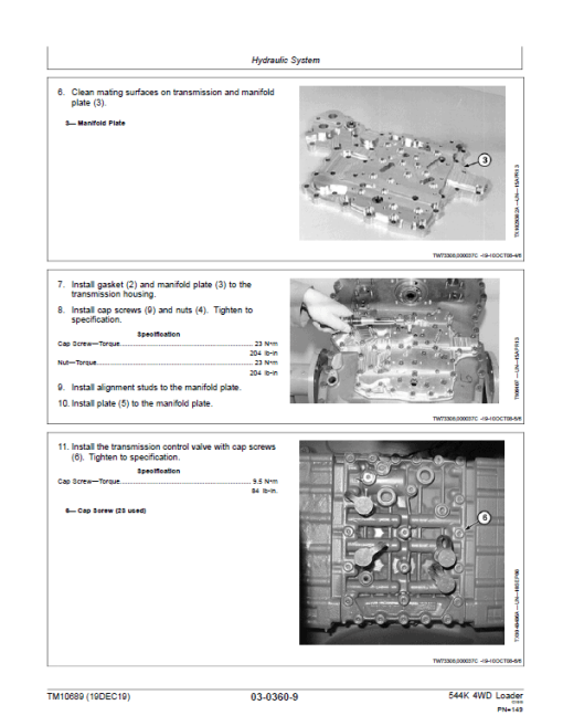 John Deere 544K 4WD Loader with Engine 6068HDW74 T3 Technical Manual (SN. - 642664) - Image 3