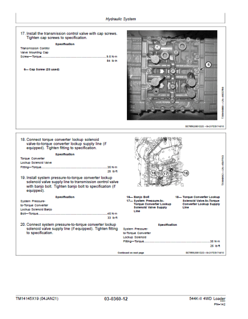 John Deere 544K-II 4WD Loader Technical Manual (SN. from D677549) - Image 3